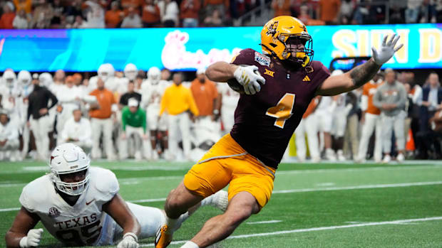 The New York Giants selected running back Cam Skattebo on day three of the NFL Draft