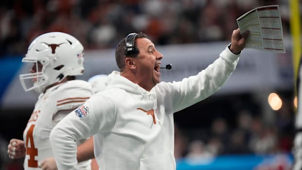 Texas Longhorns head coach Steve Sarkisian during the Peach Bowl
