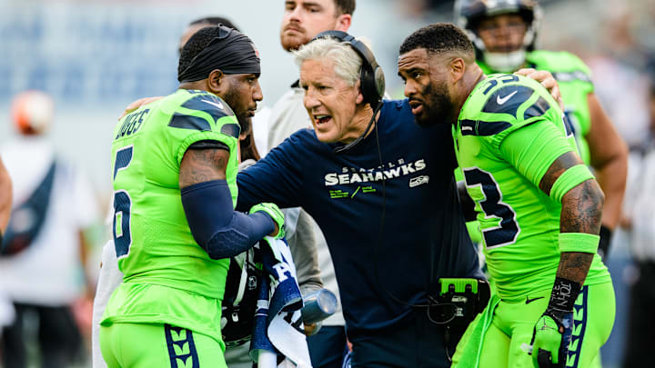 Quandre Diggs and Jamal Adams of the Seattle Seahawks