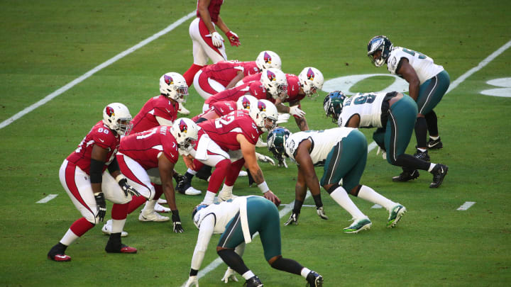 Arizona Cardinals quarterback Kyler Murray (1) takes the snap under center against the Philadelphia