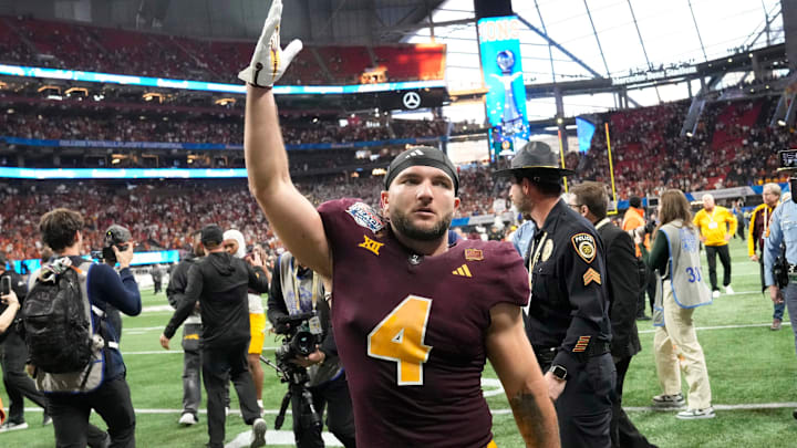 Skattebo racked up over 250 total yards in Arizona State's Peach Bowl loss to Texas. Skattebo racked up over 250 total yards in Arizona State's Peach Bowl loss to Texas.