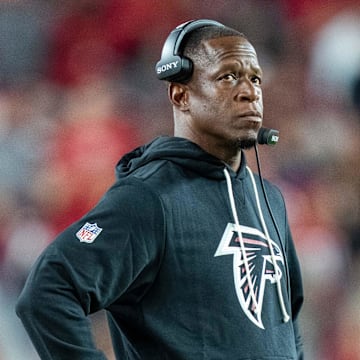 Atlanta Falcons head coach Raheem Morris needs to find a way to get a road win against the New England Patriots to cool his seat.