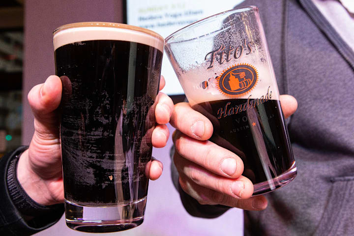 toasting guinness bee