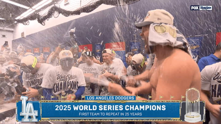 Clayton Kershaw kicked off the champagne showers for the Dodgers