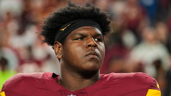 Washington Commanders offensive tackle Josh Conerly Jr. 