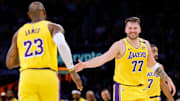Luka Doncic y LeBron James son compañeros en Los Angeles Lakers de la NBA