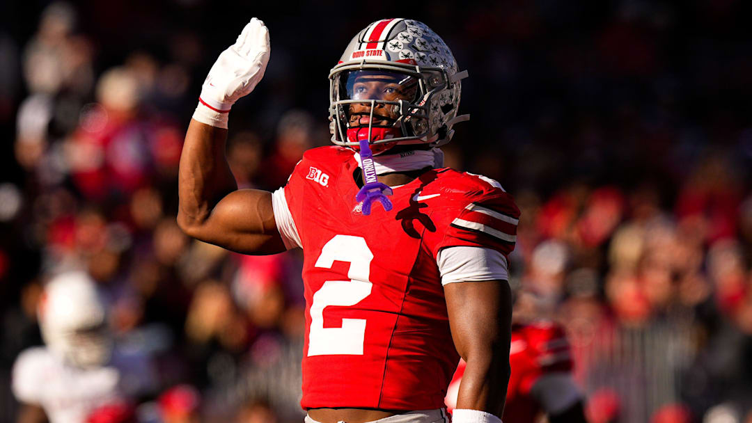 Ohio State Buckeyes defensive back Caleb Downs 