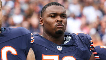Kiran Amegadjie's first start with the Bears was one to forget.