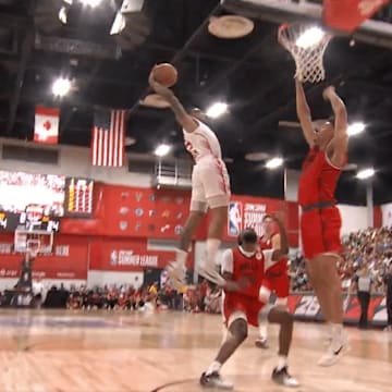 Raptors rookie Alijah Martin threw down a ferocious slam at NBA Summer League