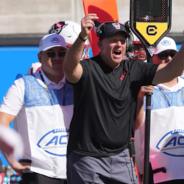 NC State football head coach Dave Doeren
