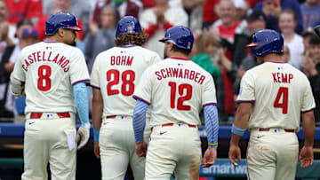 Philadelphia Phillies Nick Castellanos, Alec Bohm, Kyle Schwarber, Otto Kemp
