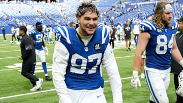 Edge rusher Laiatu Latu leads the Indianapolis Colts with 6 sacks and is their highest graded defender by PFF.