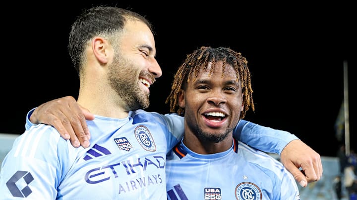 Kevin O'Toole and Tayvon Gray of NYCFC