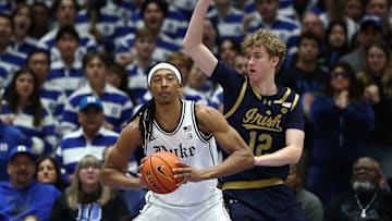 Notre Dame v Duke; Duke basketball forward Maliq Brown