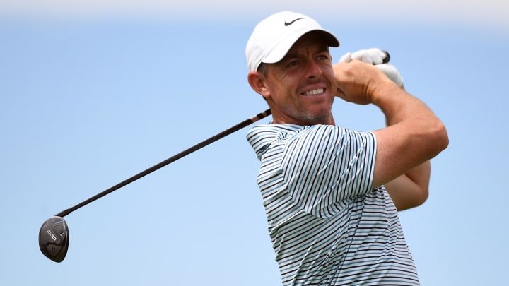 Rory McIlroy, pictured at last week's BMW Championship, discussed the lack of progress around a PGA Tour-PIF deal after his first round at the Tour Championship.