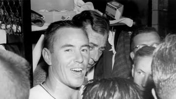 Bill Mazeroski following the 1960 World Series.