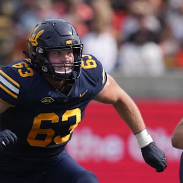 Cal offensive lineman Rush Reimer in 2024
