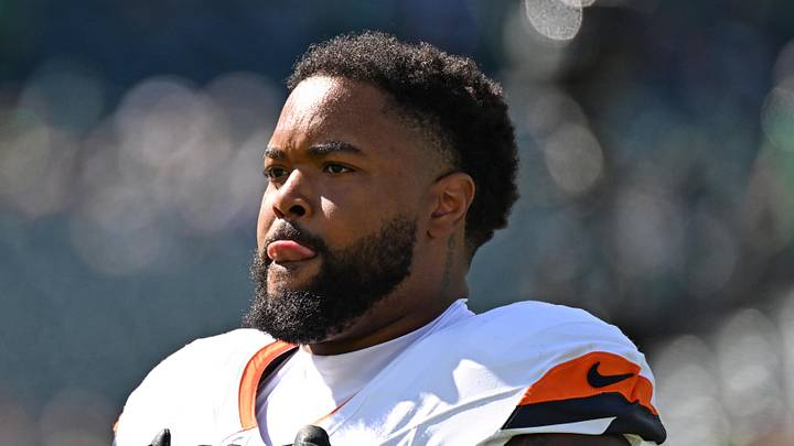 Denver Broncos defensive tackle Eyioma Uwazurike 