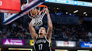 Nov 5, 2025; Indianapolis, Indiana, USA; Brooklyn Nets forward Michael Porter Jr. (17) shoots the ball in the second half against the Indiana Pacers at Gainbridge Fieldhouse. Mandatory Credit: Trevor Ruszkowski-Imagn Images