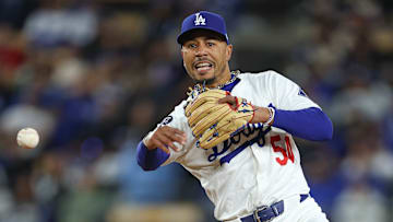 Mookie Betts - Miami Marlins v Los Angeles Dodgers