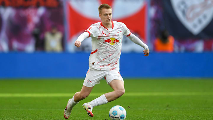 Arthur Vermeeren im Trikot von RB Leipzig. Der Belgier steht vor einem Abschied Arthur Vermeeren im Trikot von RB Leipzig. Der Belgier steht vor einem Abschied