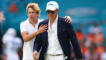 NY Jets owner Woody Johnson and son Brick Johnson