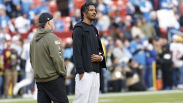 Washington Commanders quarterback Jayden Daniels.