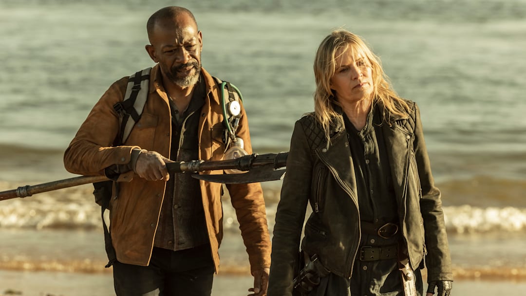 Kim Dickens as Madison Clark, Lennie James as Morgan Jones in Fear the Walking Dead Season 7, Episode 16