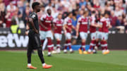 Arsenal's Bukayo Saka missed a penalty against West Ham