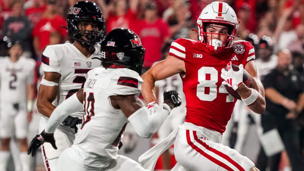 Nebraska Cornhuskers wide receiver Alex Bullock (84) 