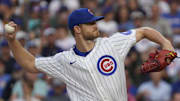 Chicago Cubs pitcher Michael Soroka (41) throws against the Cincinnati Reds at Wrigley Field.