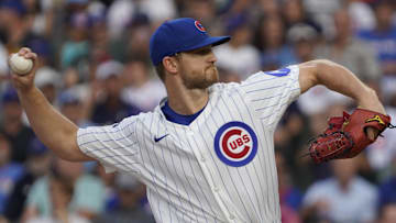 Chicago Cubs pitcher Michael Soroka (41) throws against the Cincinnati Reds at Wrigley Field.