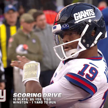 Jameis Winston had a hilarious celebration after he scored a rushing touchdown Sunday