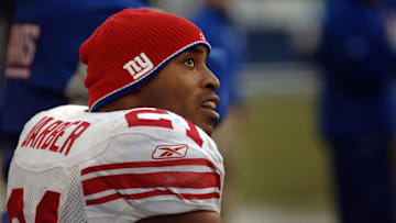 Nov. 27, 2005; Seattle, WA, USA; New York Giants running back (21) Tiki Barber against the Seattle Seahawks at Qwest Field in Seattle, Washington. Mandatory Credit: Mark J. Rebilas-Imagn Images © 2005 Mark J. Rebilas