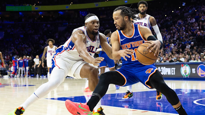 The New York Knicks are favored at home against the Philadelphia 76ers.
