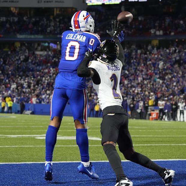 Keon Coleman (0) targeted