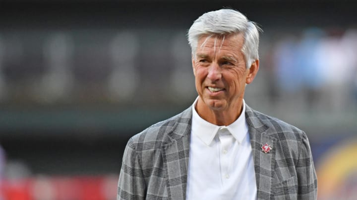 Apr 10, 2023; Philadelphia, Pennsylvania, USA; Philadelphia Phillies President of Baseball Operations Dave Dombrowski.