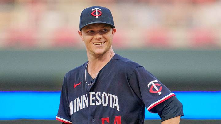 Jul 22, 2023; Minneapolis, Minnesota, USA; Minnesota Twins starting pitcher Sonny Gray (54) on the mound as he prepares to pitch to the Chicago White Sox at Target Field. Mandatory Credit: Matt Blewett-USA TODAY Sports