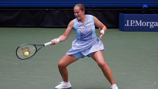 Ostapenko won the 2024 U.S. Open women’s doubles title.