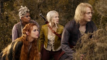 Iskra (Aggy K. Adams), Mistle (Christelle Elwin), Ciri (Freya Allan), and Kayleigh (Fabian McCallum) in The Witcher season 4