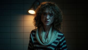 STRANGER THINGS. Natalia Dyer as Nancy Wheeler in STRANGER THINGS. Cr. Courtesy of Netflix © 2022