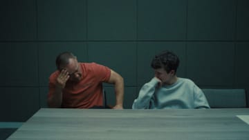 Adolescence. (L to R) Stephen Graham as Eddie Miller, Owen Cooper as Jamie Miller, in Adolescence. Cr. Courtesy of Netflix © 2024