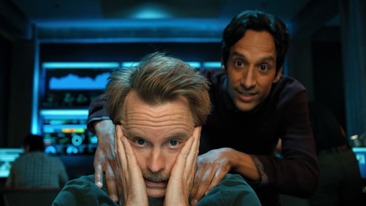 David Hornsby and Danny Pudi in “Mythic Quest” season two, now streaming on Apple TV+.