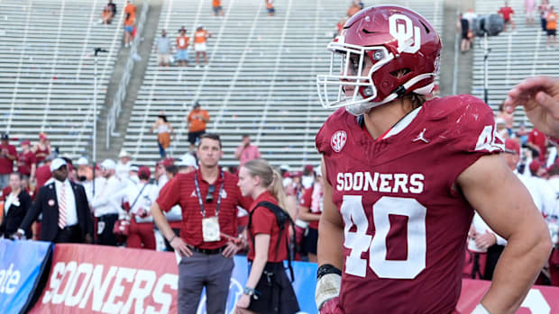 Former Oklahoma Sooners edge rusher Ethan Downs.