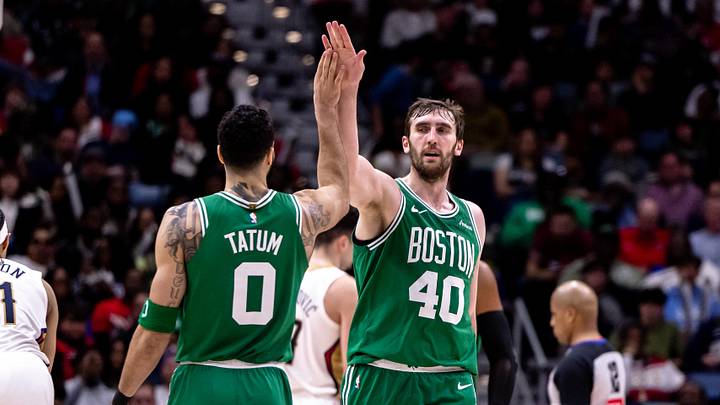 Celtics Superstar Jayson Tatum Has 2-Word Response to Luke Kornet Departure