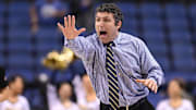 Georgia Tech Yellow Jackets head coach Josh Pastner reacts in the second half of the first round of the ACC Tournament at Greensboro Coliseum. Mandatory Credit: Bob Donnan-Imagn Images