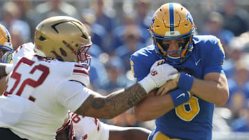 Pittsburgh quarterback Mason Heintschel led the Panthers to a dominant win over Boston College in the true freshman's first start under center.