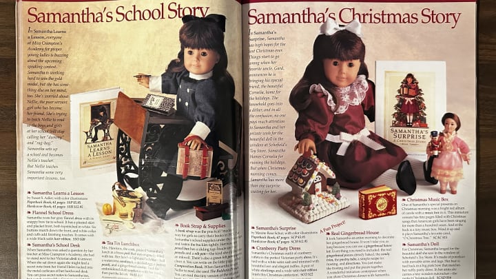 Two Samantha sets from the 1997 holiday catalogue.