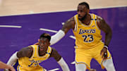Schroder y LeBron jugaron juntos durante la temporada 2020-21