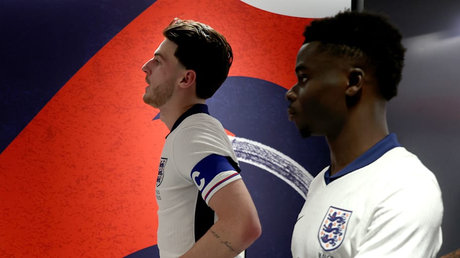 Declan Rice (left) and Bukayo Saka.
